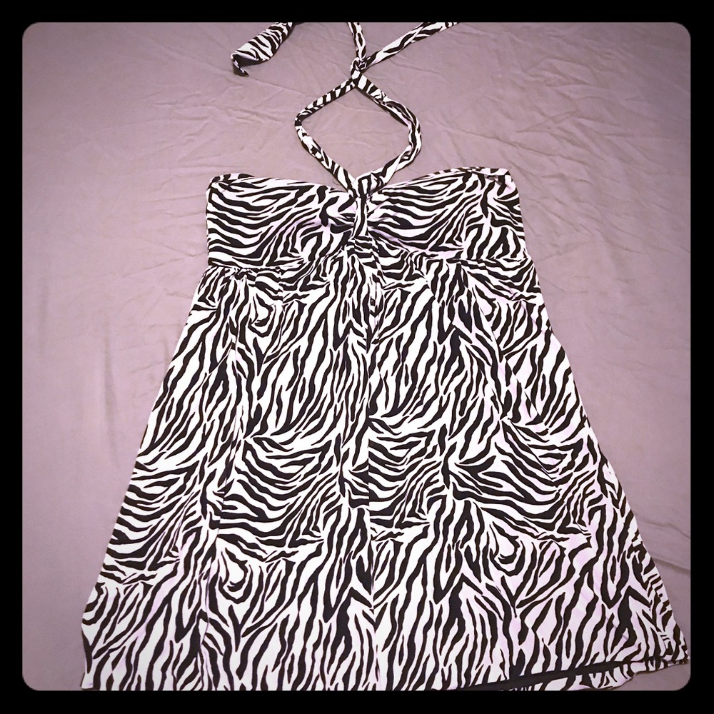 Zebra Print Bubble Dress